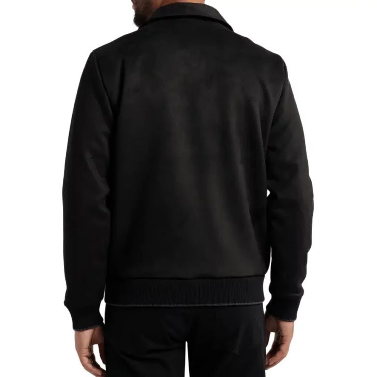 Allen Black Suede A2 Bomber Jacket