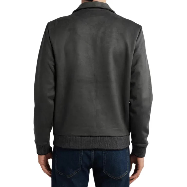 Allen Grey Suede A2 Bomber Jacket