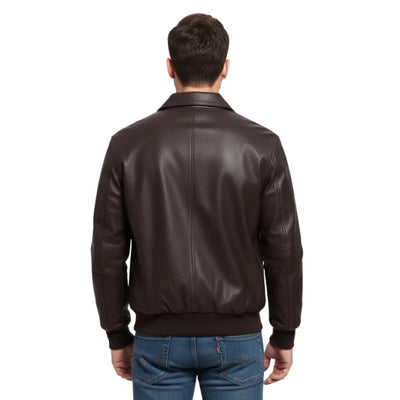 Striker A-2 Distressed Brown Flight Bomber Leather Jacket